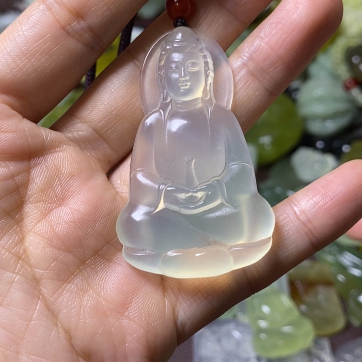 岫玉岫玉挂件未镶嵌婉**￥