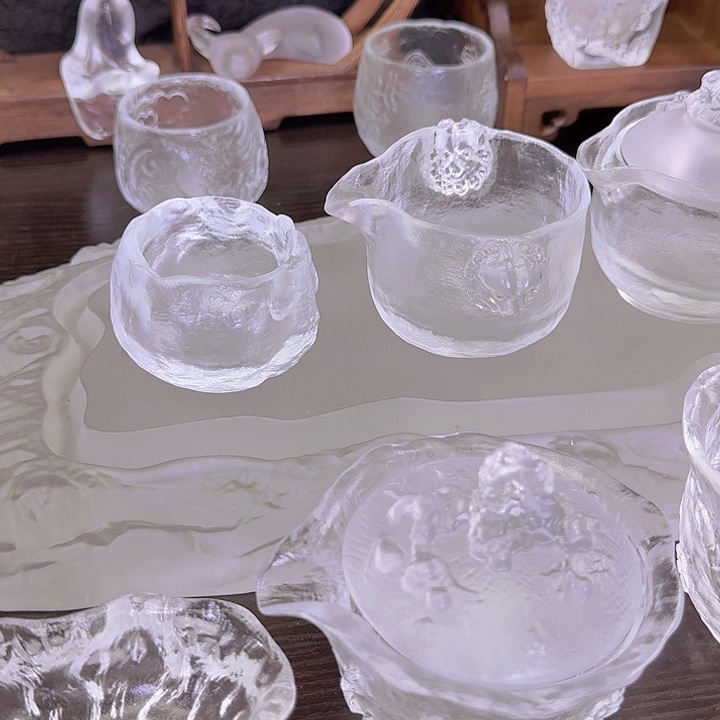 何*彤古法琉璃 蓝色竹子公道