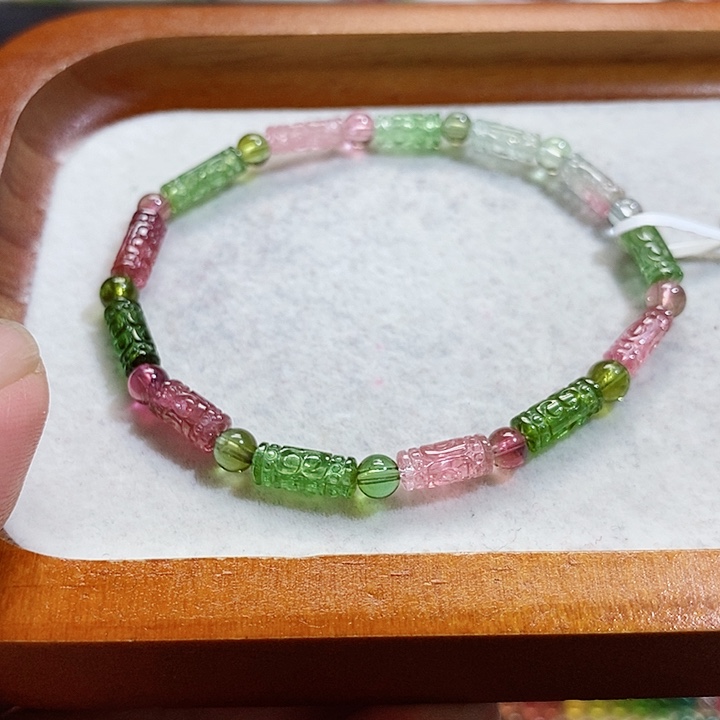 碧玺手链未镶嵌碧玺手串