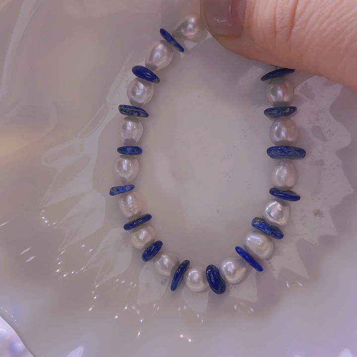 淡水珍珠手绳合金