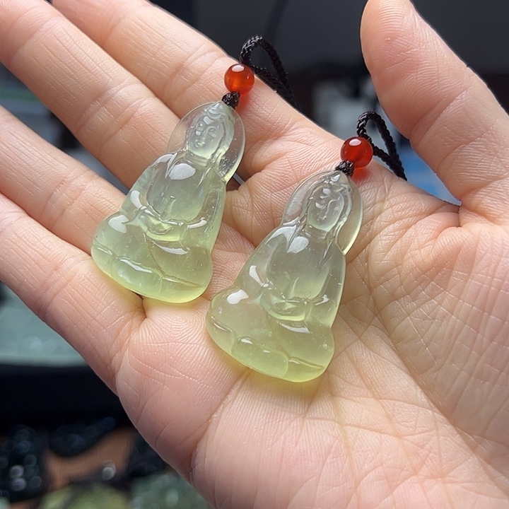 岫玉未镶嵌吊坠微*吊坠