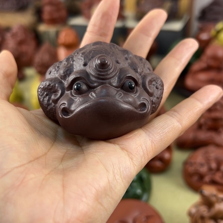 紫砂茶宠紫砂将军蟾