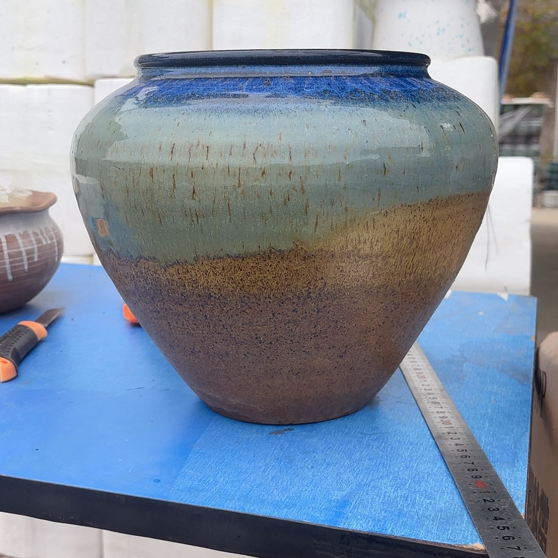 花盆紫砂无孔手工坛子一个