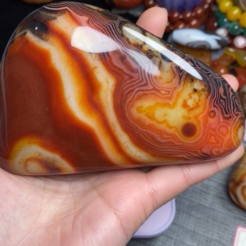 玛瑙/玉髓珠宝奇石未镶嵌丹*