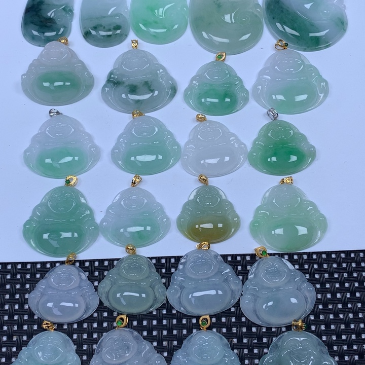 翡翠未镶嵌颈饰天然