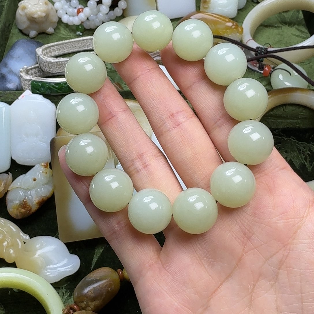 和田玉手链未镶嵌