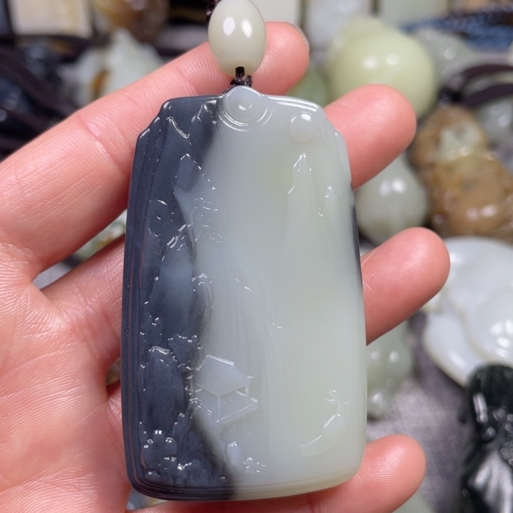 和田玉未镶嵌挂件