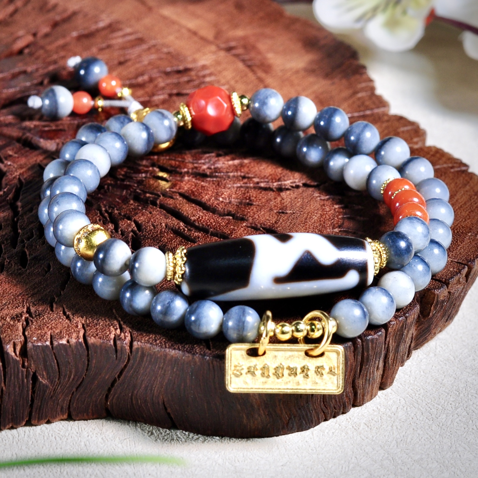 合金手链 【龙老板】不丹古珠业力清算斗姆手串A2570071