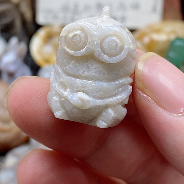 硅化珊瑚（珊瑚玉）颈饰未镶嵌