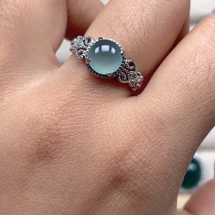 翡翠未镶嵌戒指戒指