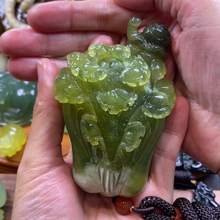 蛇纹石玉未镶嵌手把