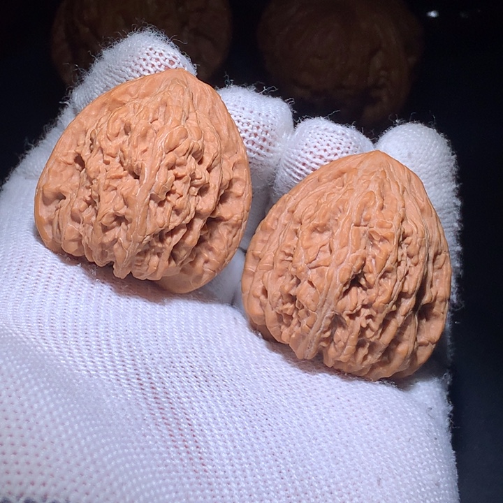 文玩核桃把件A1有修密纹狮子头老款