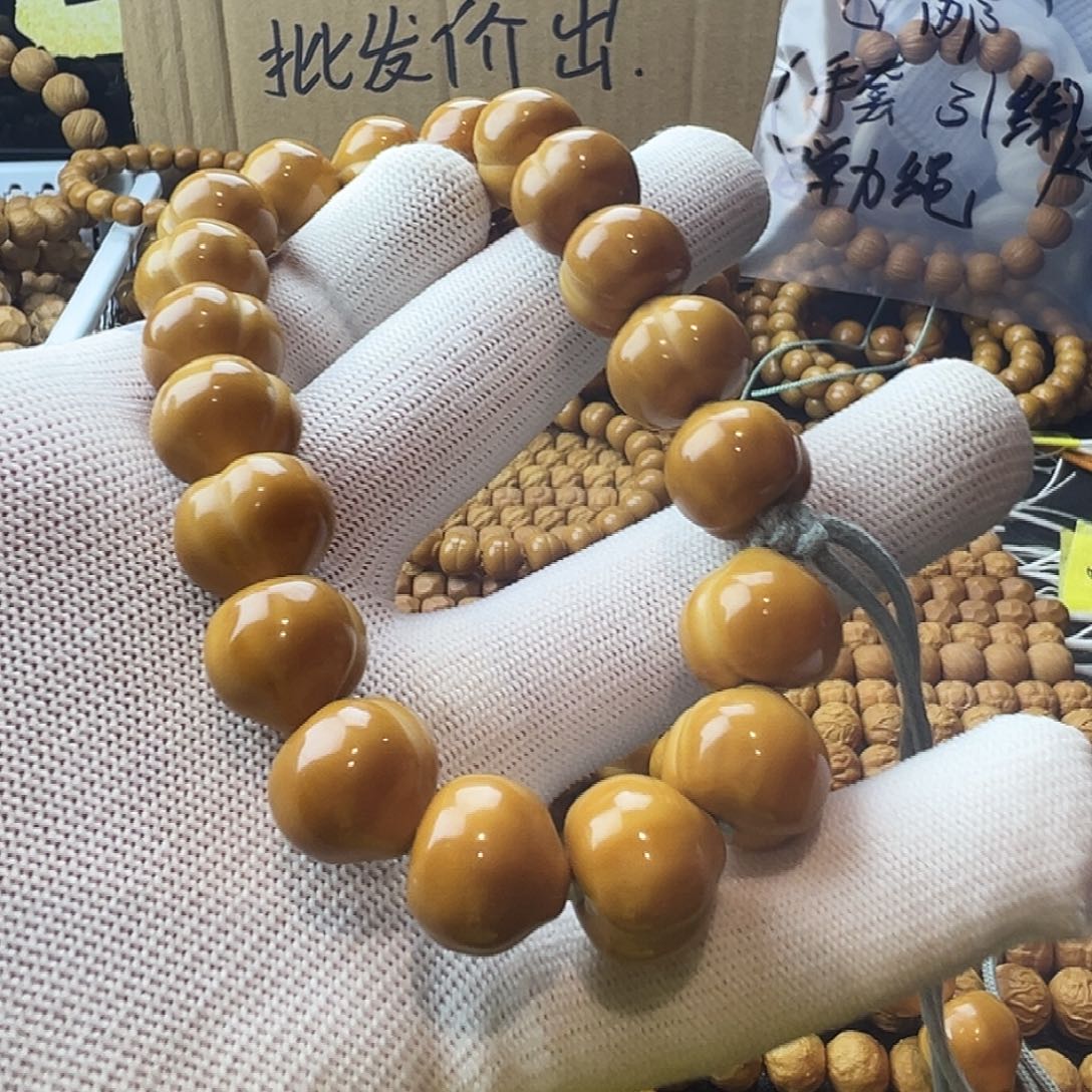 落***落手串/手链核桃猴头雕刻屁桃手持