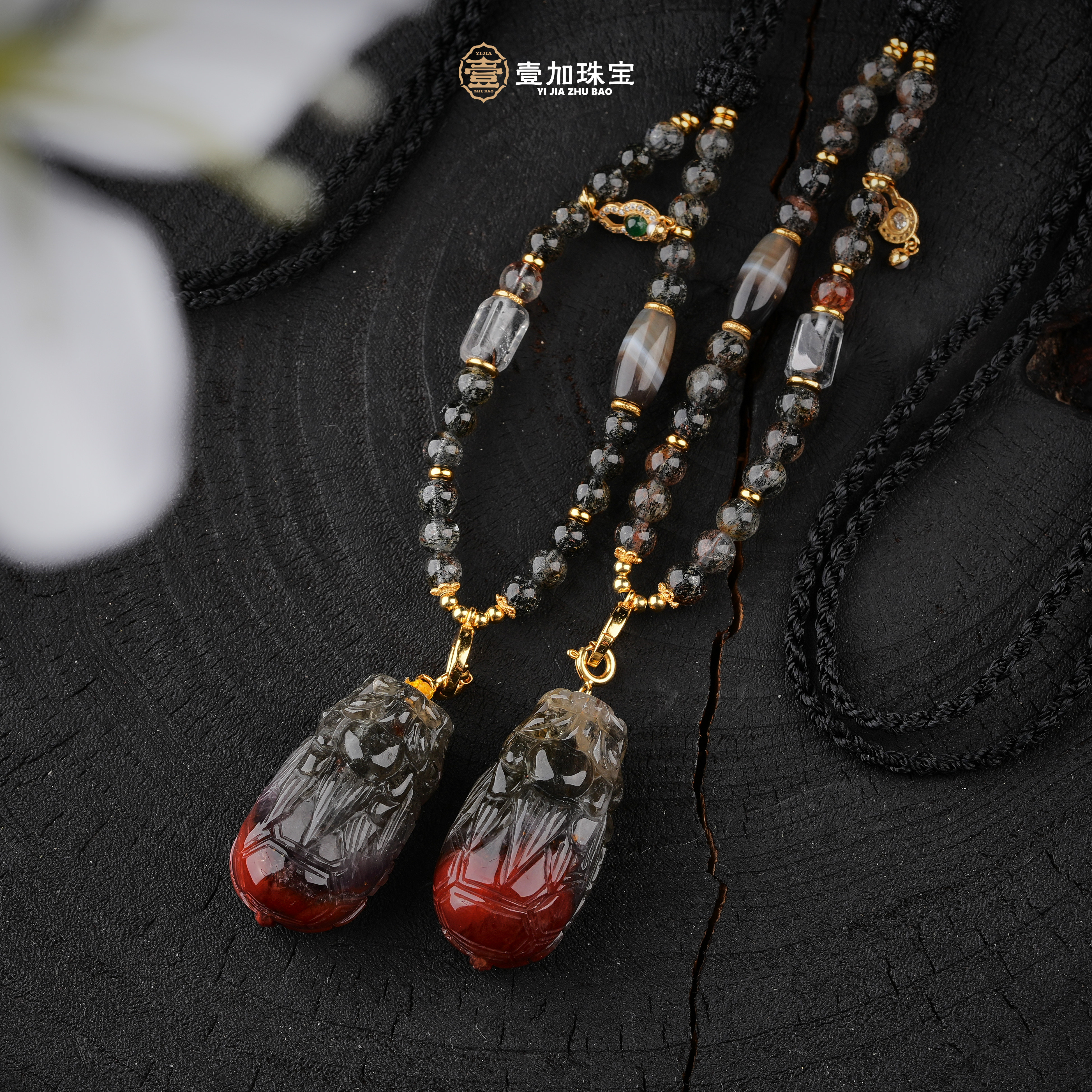 壹加维尼 | 手工设计极光龙龟水晶多宝项链多样性发一7548n