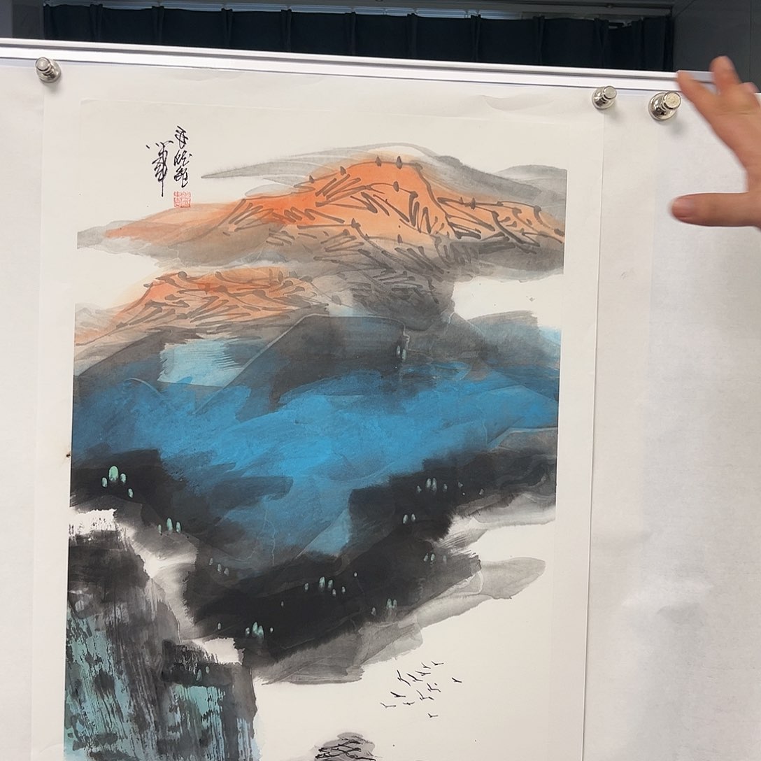 国画艺术家的作品