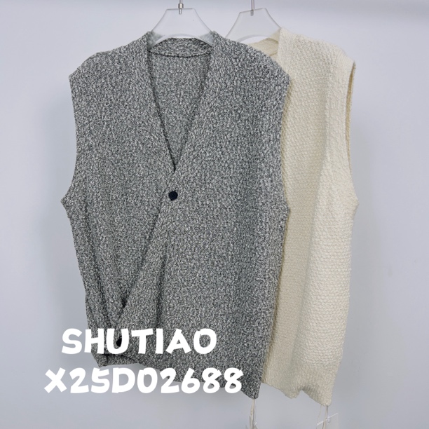 【SHUTIAO】2025夏季：新款小众设计款背心X25D02688