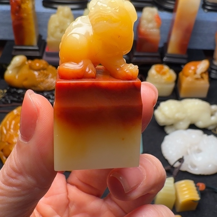 开***心印石寿山石寿山石芙蓉