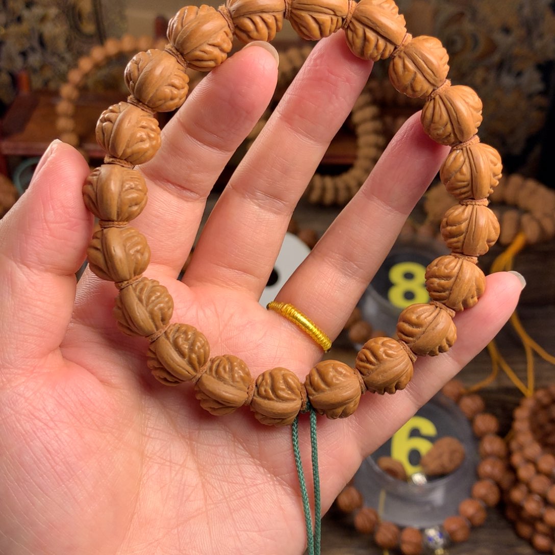 桃核手串14金豆桃核手串