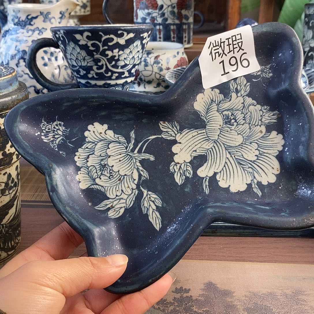 陶手工手绘青花高温陶瓷