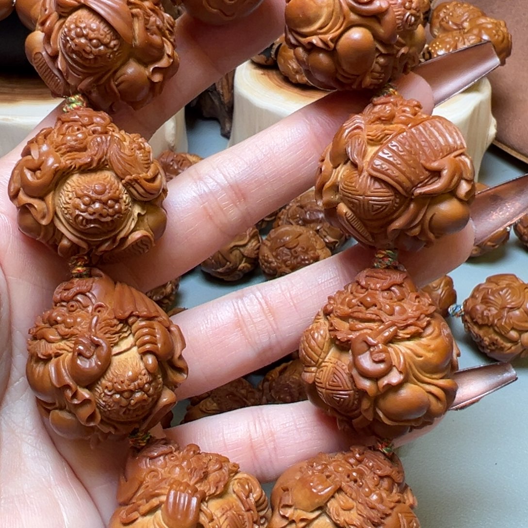 橄榄核手串八大钟馗