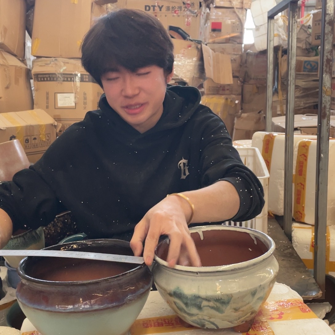 红陶宜兴紫砂花盆