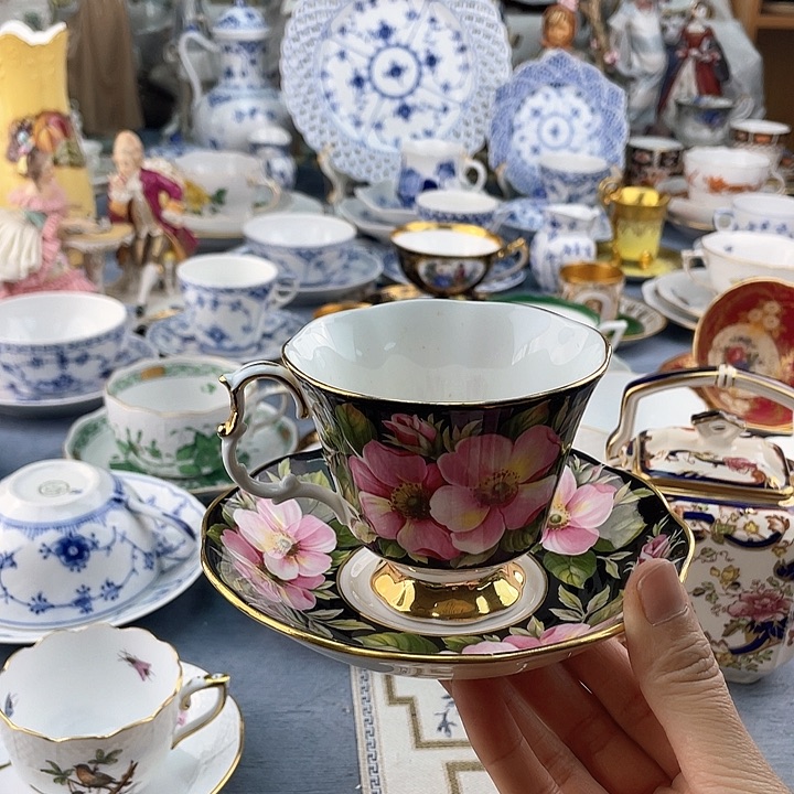 中古欧瓷瓷器小房子