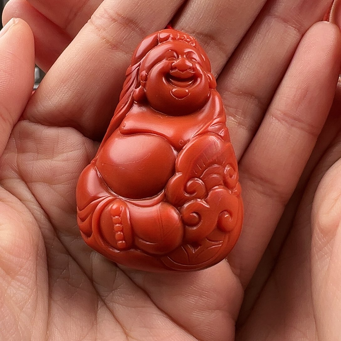 南红玛瑙吊坠未镶嵌