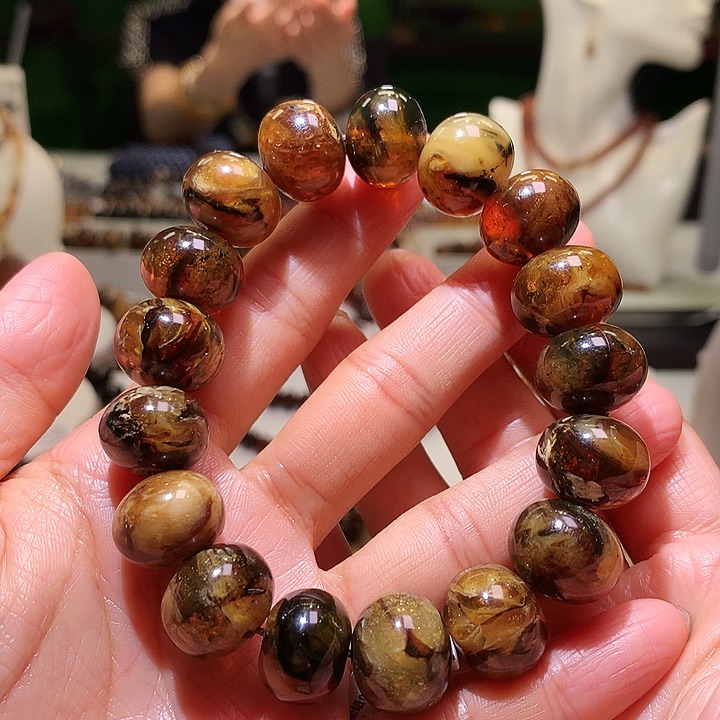 未镶嵌琥珀裸石15m蜜蜡