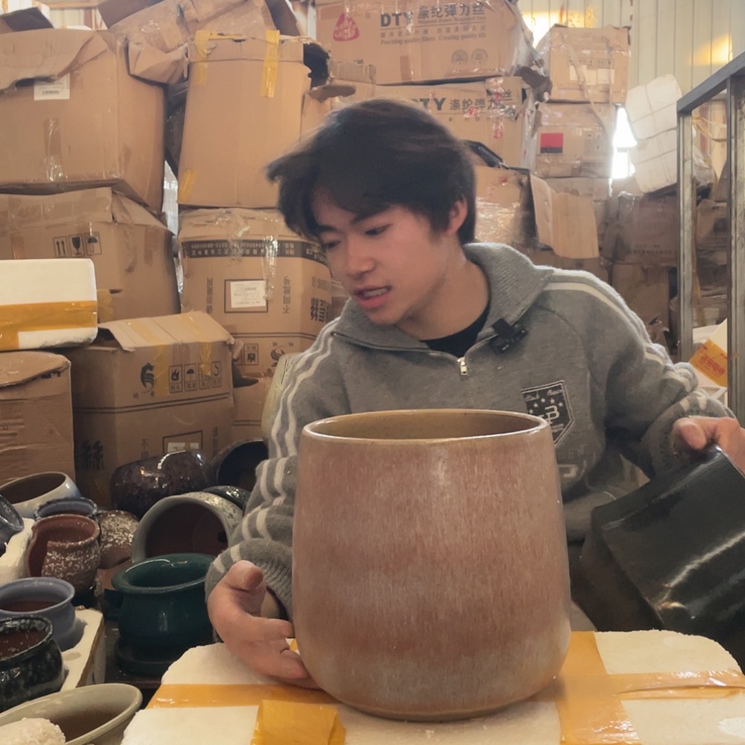 红陶宜兴紫砂花盆