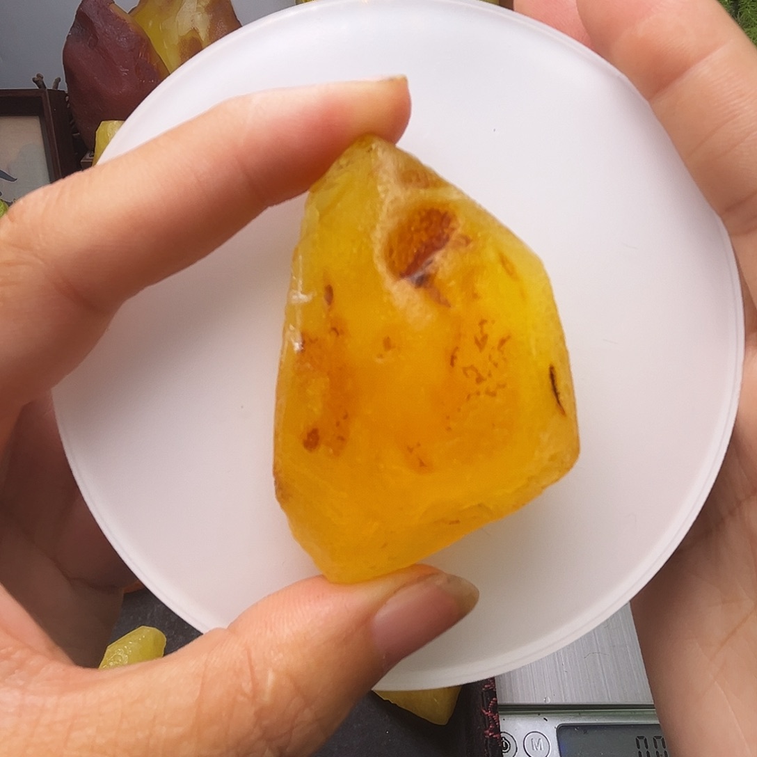 一***顺未镶嵌定制琥珀琥珀蜜蜡原石定制