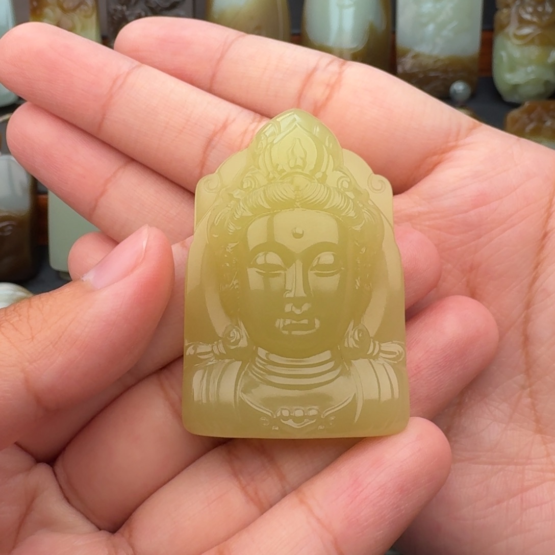 和田玉未镶嵌颈饰