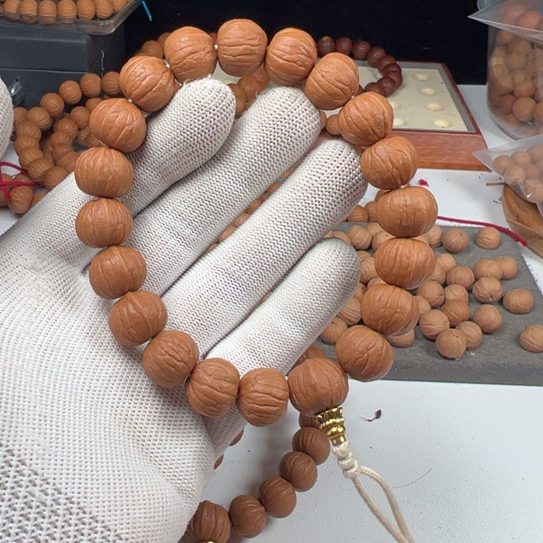 猴头核桃手串O**s14.8南瓜三维同尺