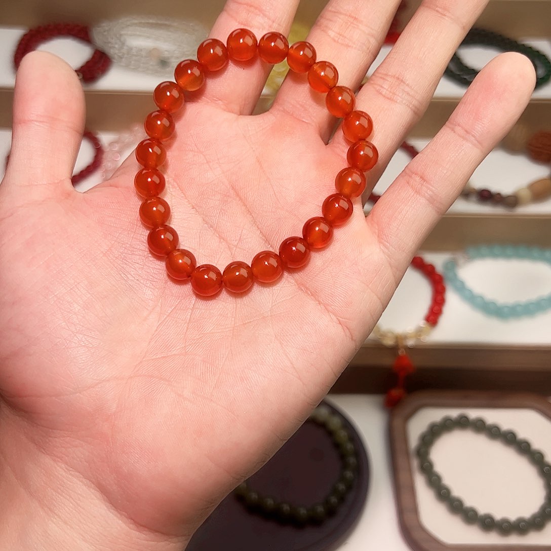 石英质玉手串未镶嵌玛瑙手串