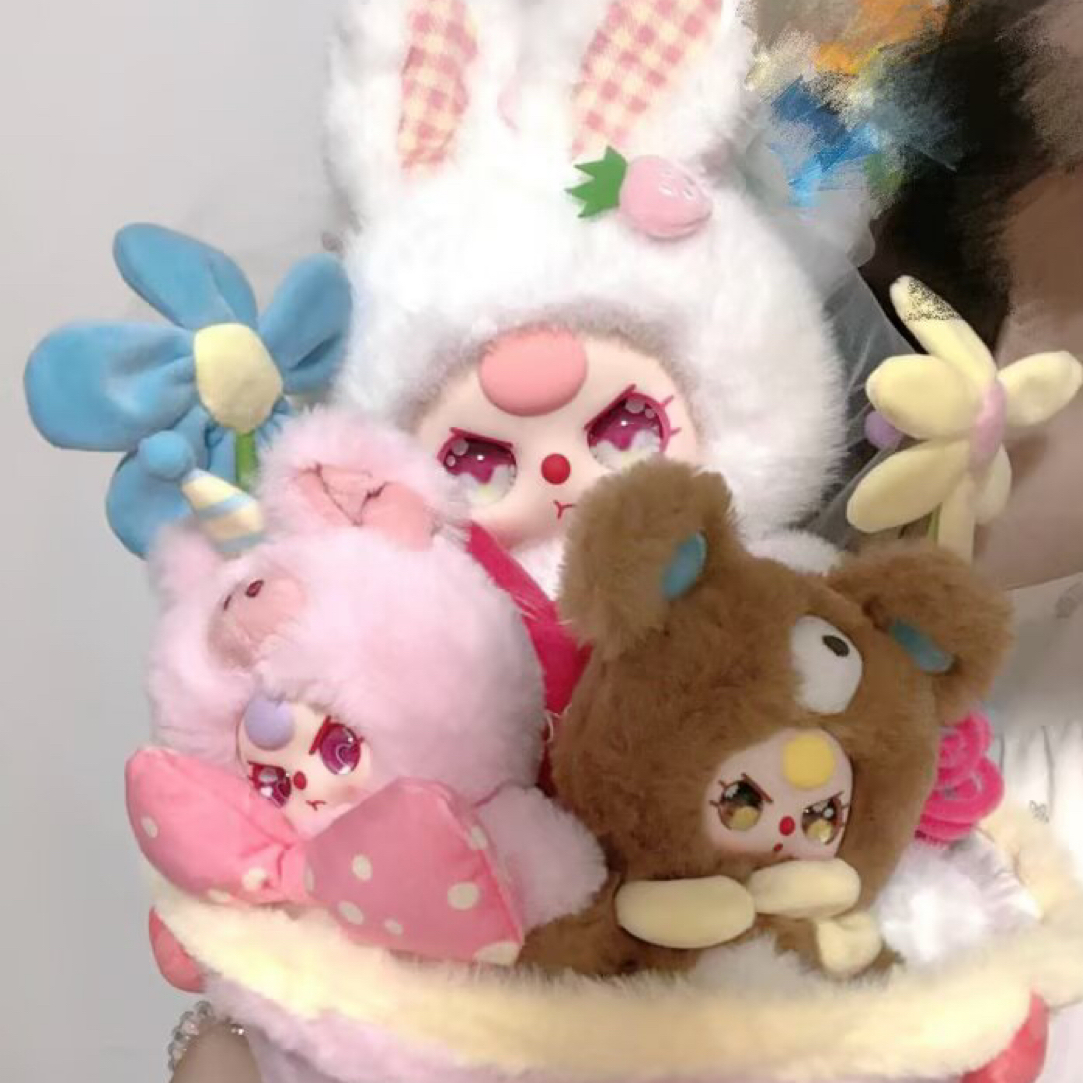 娃三岁毛绒盲盒玩偶（明款哇酷潮玩直播间专拍）