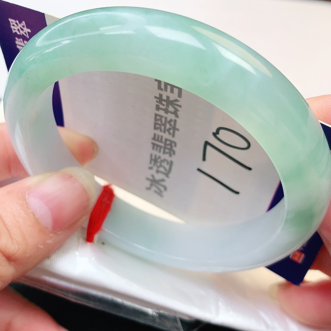 未镶嵌手镯翡翠纯天然A货翡翠老坑蓝天白云晴空169号