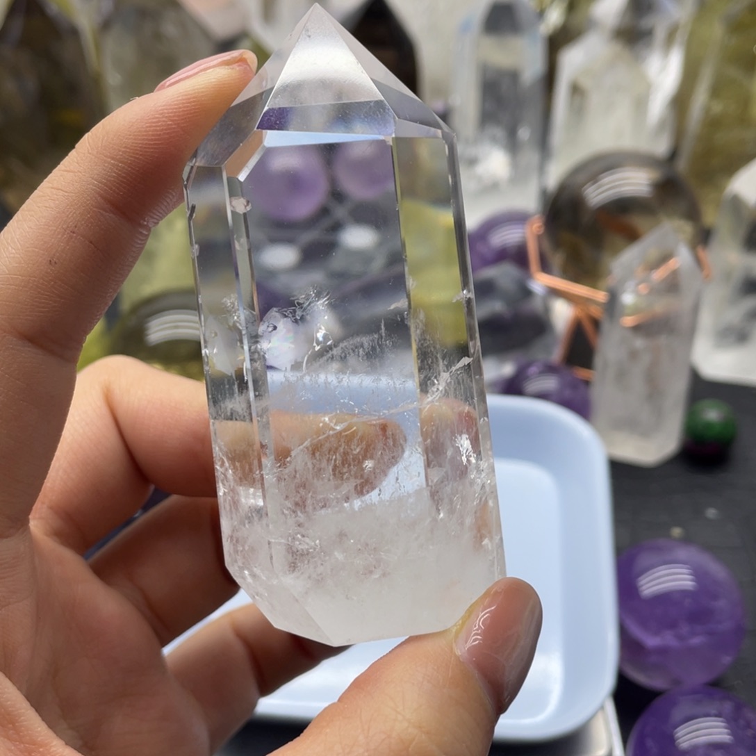 水晶10未镶嵌白水晶柱