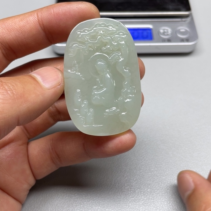 和田玉吊坠(不含链)未镶嵌若*