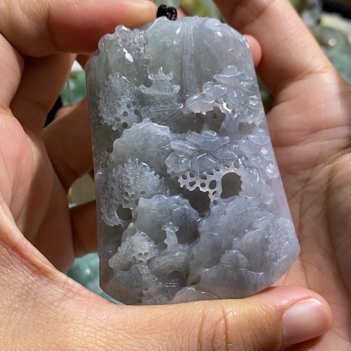 翡翠颈饰未镶嵌H***ñ翡翠