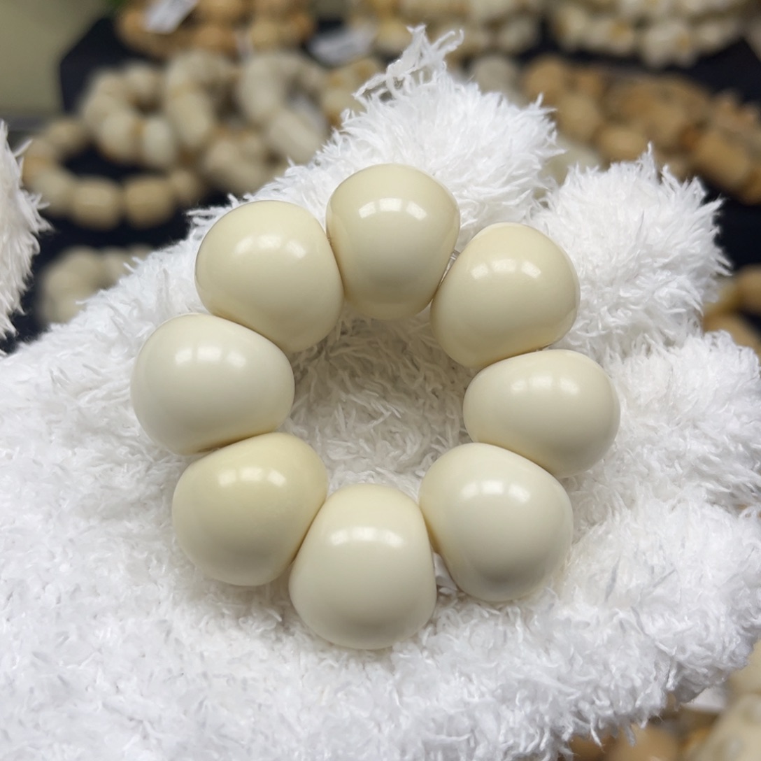 白玉菩提手串8.10.10瑕疵老师傅山竹