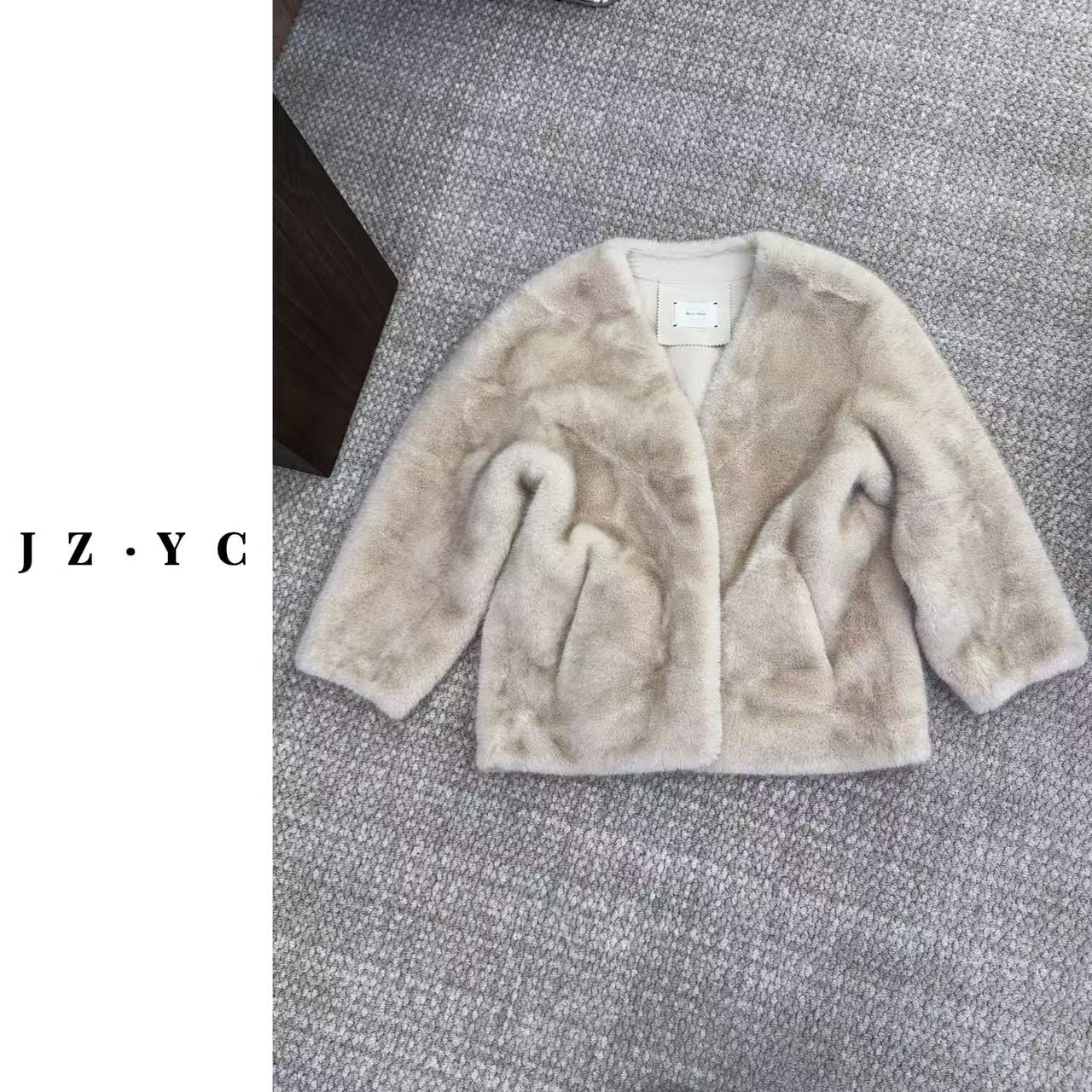 【洁子推荐】5464时尚休闲毛毛外套