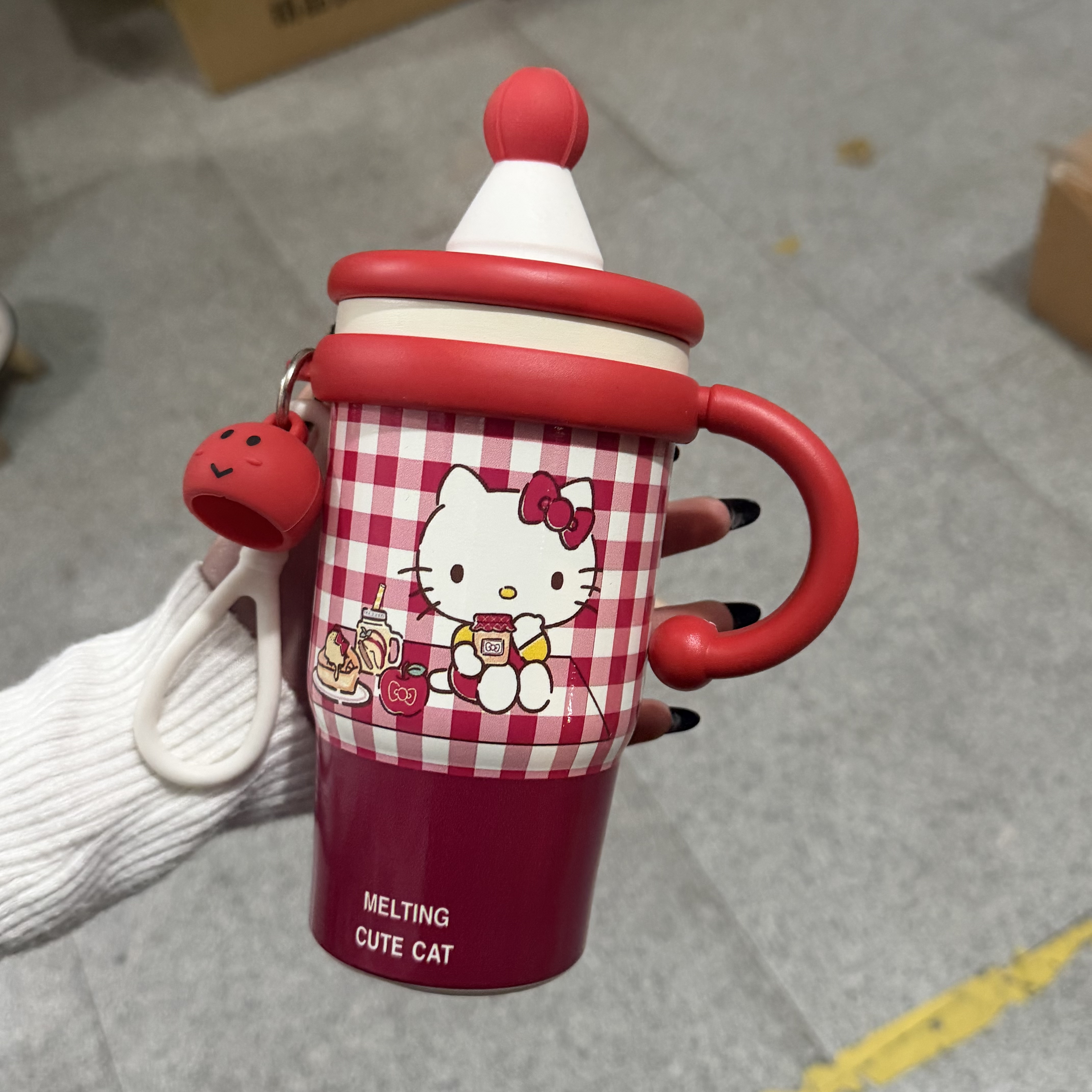 新款高颜值豹纹ins大容量吸管保温杯316不锈钢学生女生水杯