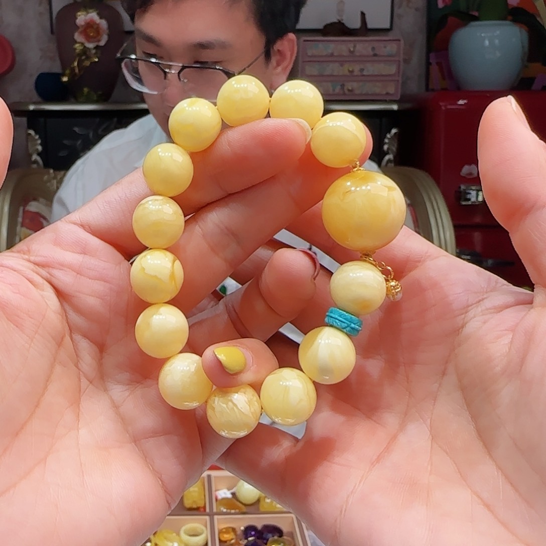 琥珀手链未镶嵌手串