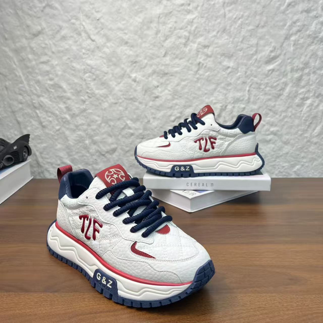 888-325秋冬单棉同款纯皮男款百搭潮鞋低帮男士冬季加绒阿甘鞋