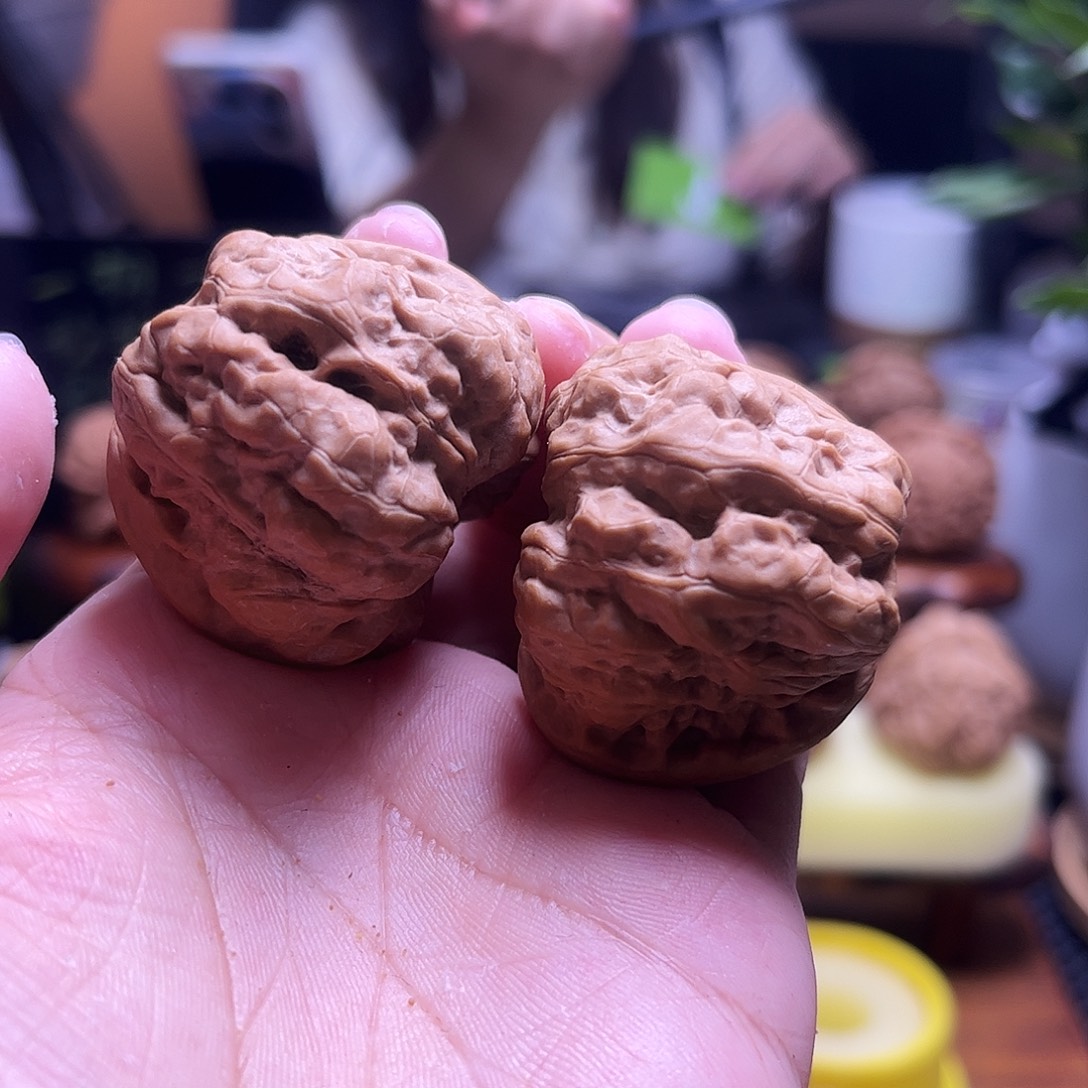 戒****把件文玩核桃40尺白茬蛤蟆1