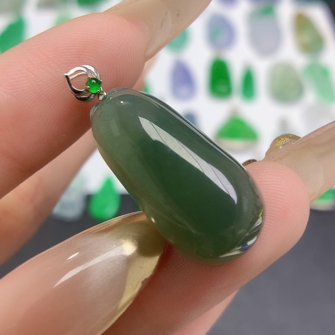 翡翠颈饰18K金镶嵌888888888888888