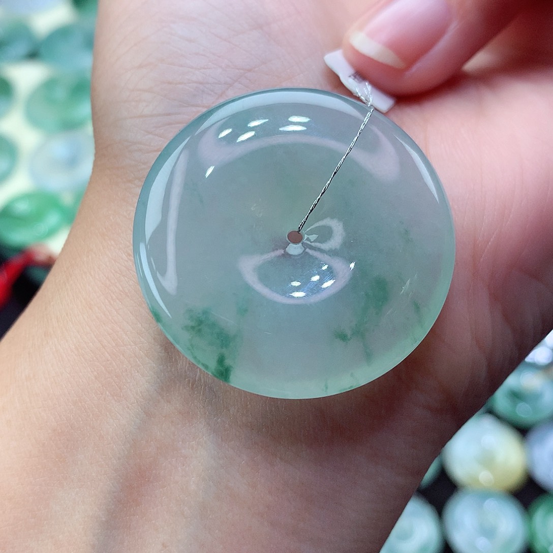 翡翠颈饰未镶嵌60尺寸35.7-6.3