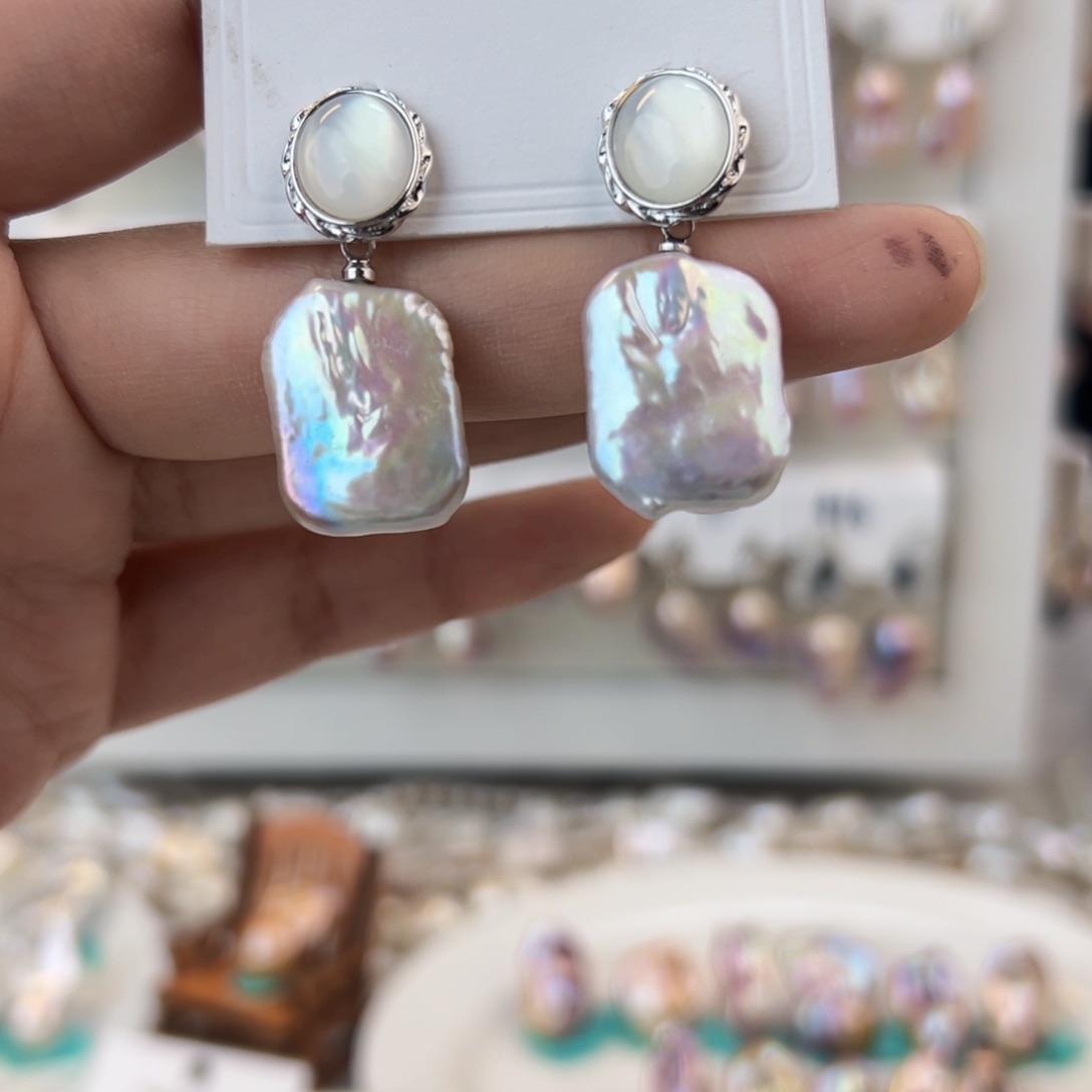 淡水珍珠耳饰未镶嵌默****平