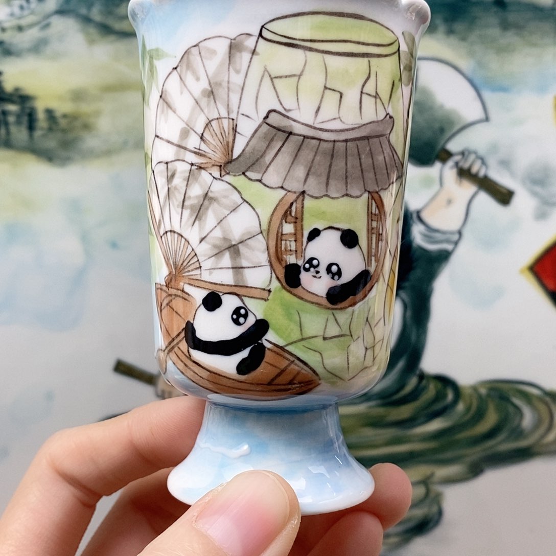 杯董董文创手绘陶瓷