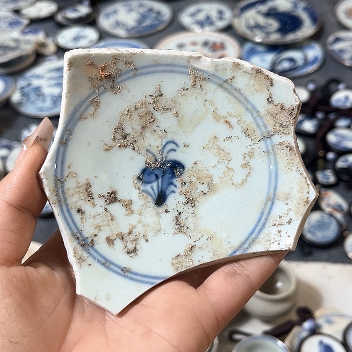 瓷片瓷片茶托喝茶非常不错