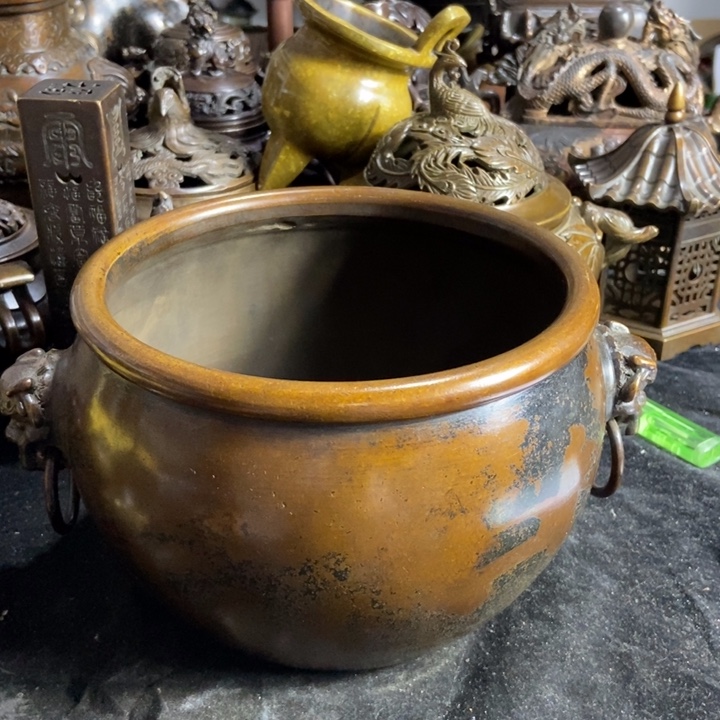 铜器工艺品摆件香炉摆件